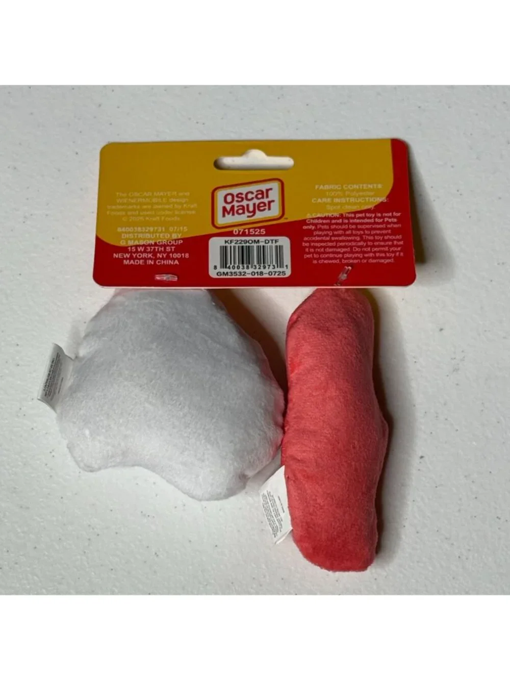 Oscar Mayer Bacon & Egg Cat Toys Plush Catnip Set
